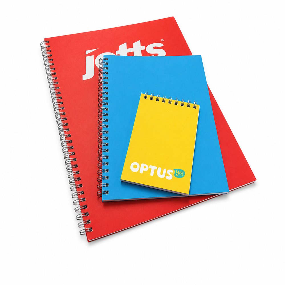 Custom A6 Wiro Notebooks, Soft Cover
