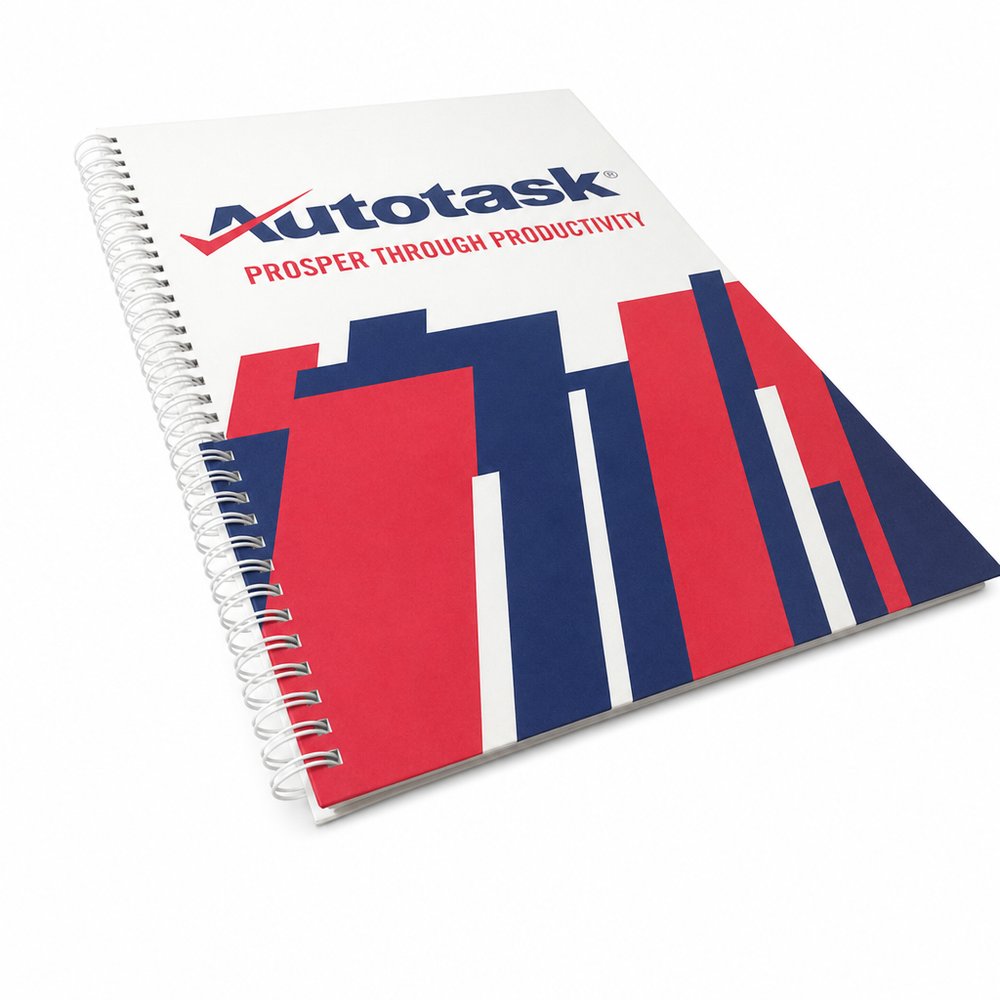Custom A4 Hard Cover Wiro Notebooks, Branded