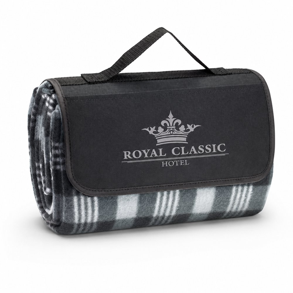 Branded Folding Picnic Blanket with Carry Handle
