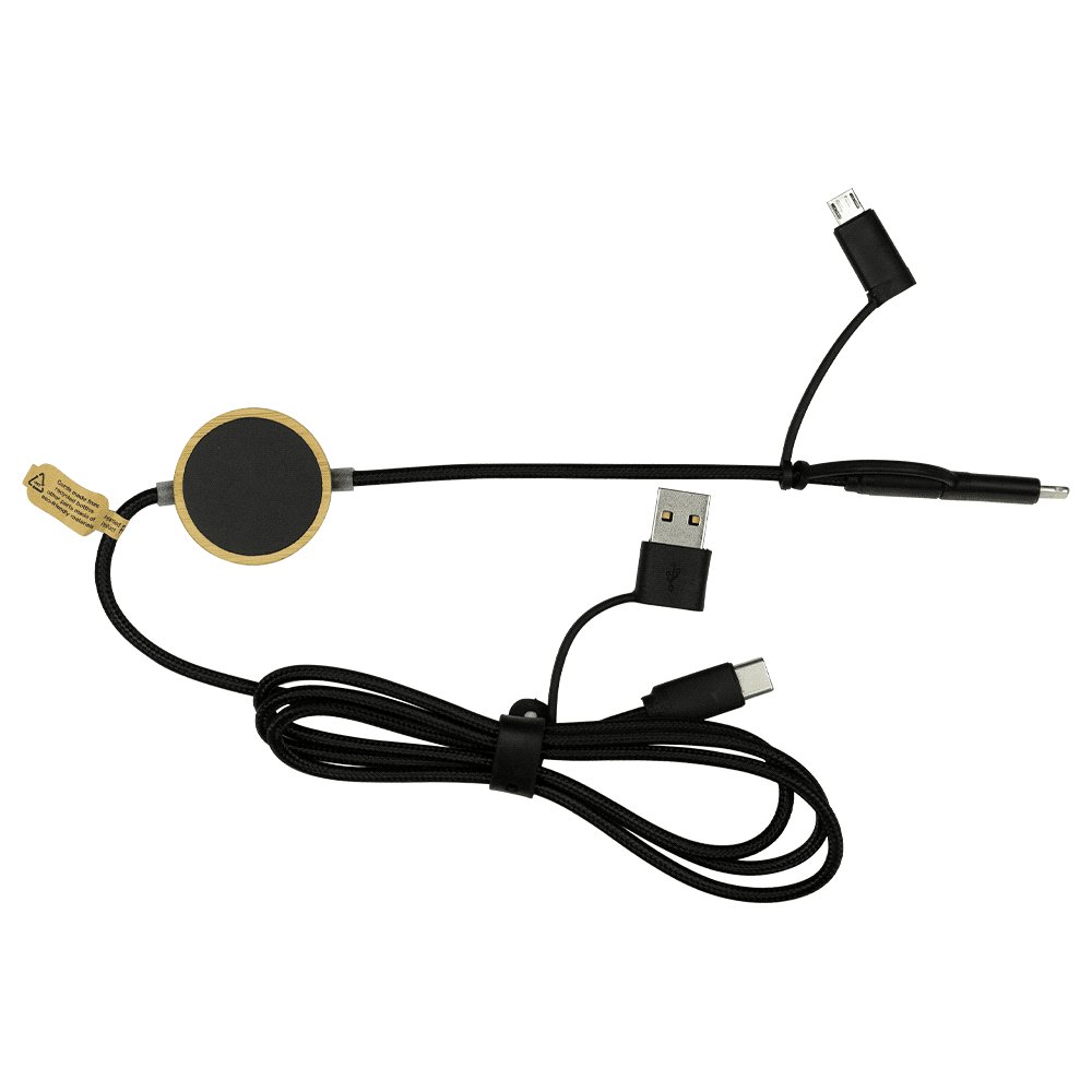 Recycled 6-in-1 Charging & Data Cable
