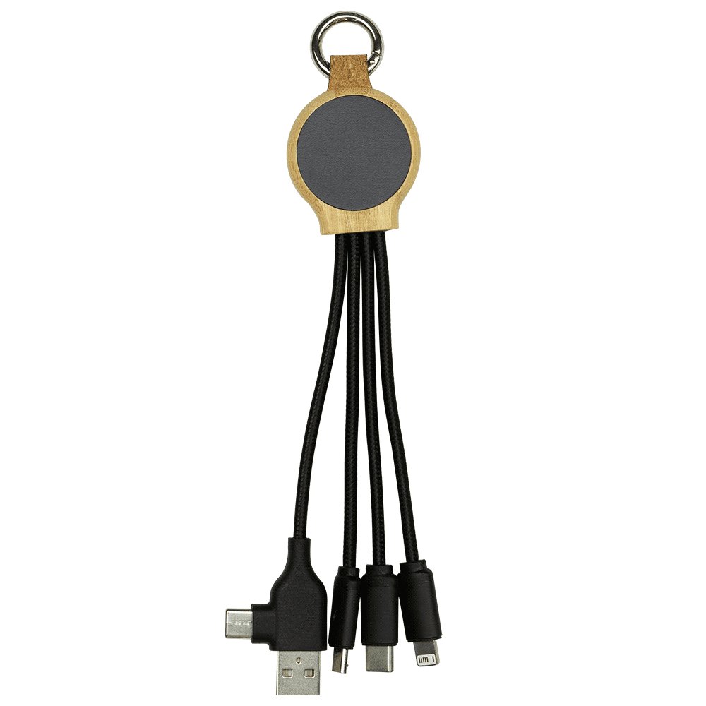 Recycled 6-in-1 Charging Cable, Lit