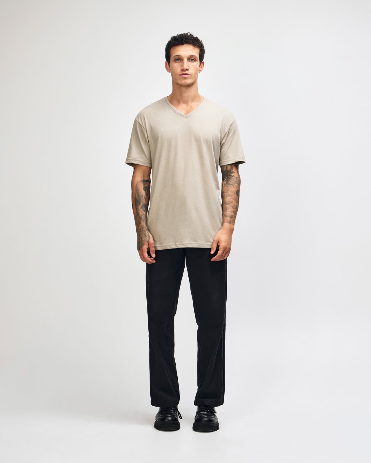 American Apparel CVC Unisex V-neck T-shirt