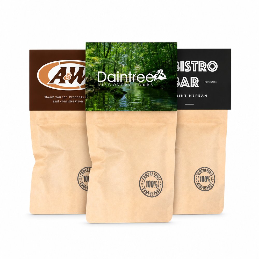 Eco Kraft Lolly Bag with Mixed Nuts 50g