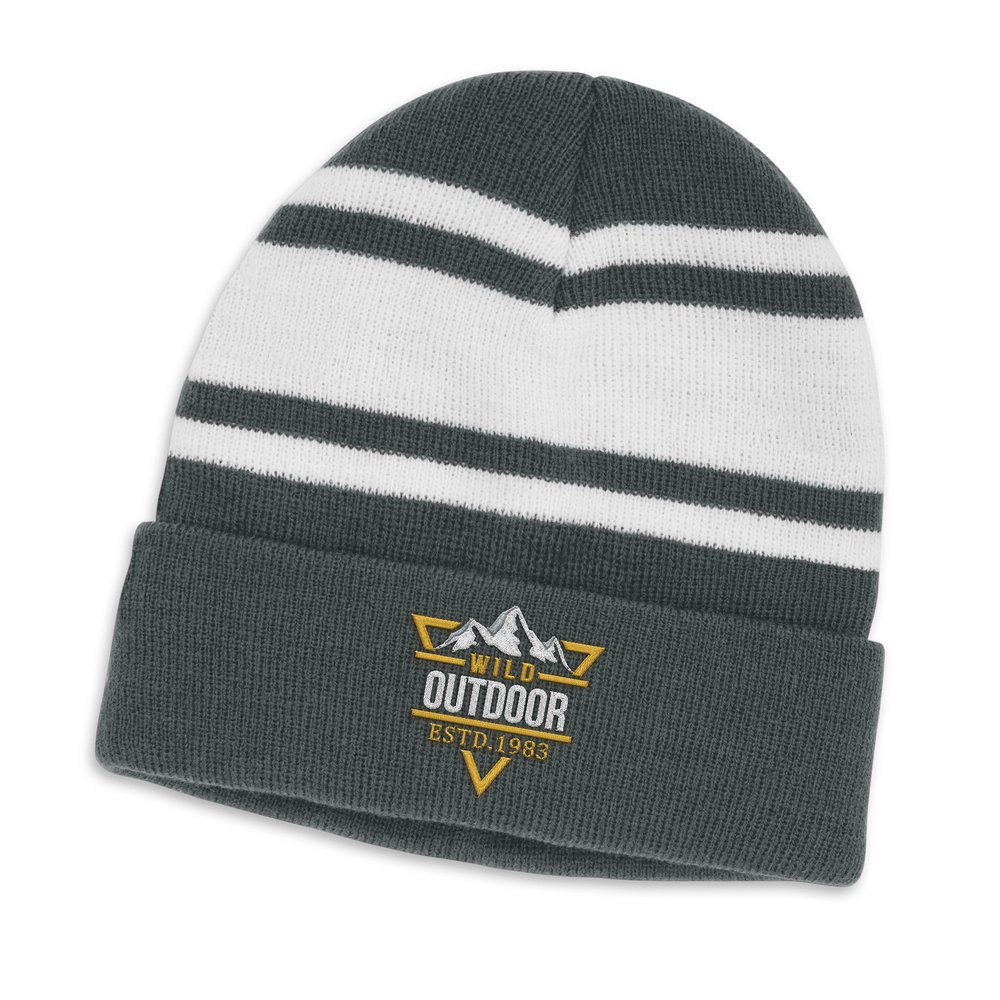 Commodore Embroidered Knit Beanie