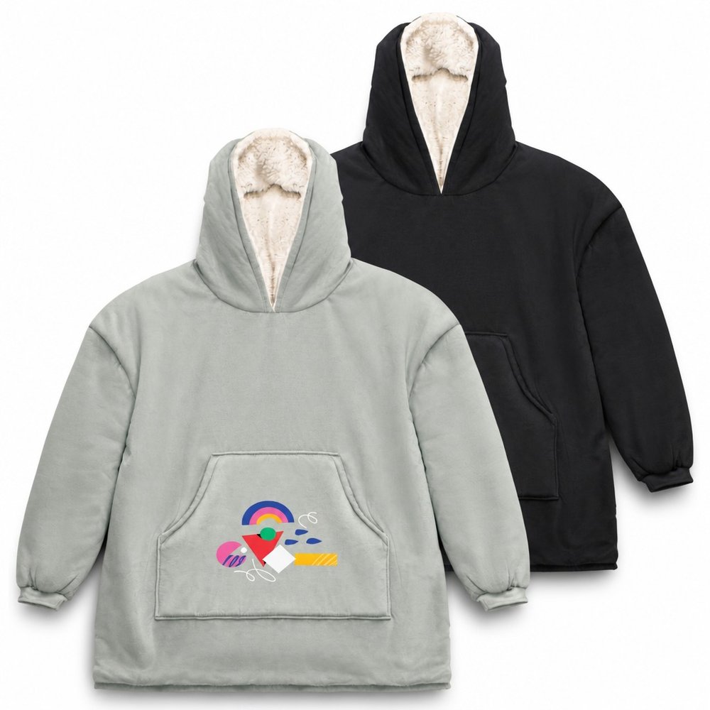 Sherpa-Lined Cosy Blanket Hoodie