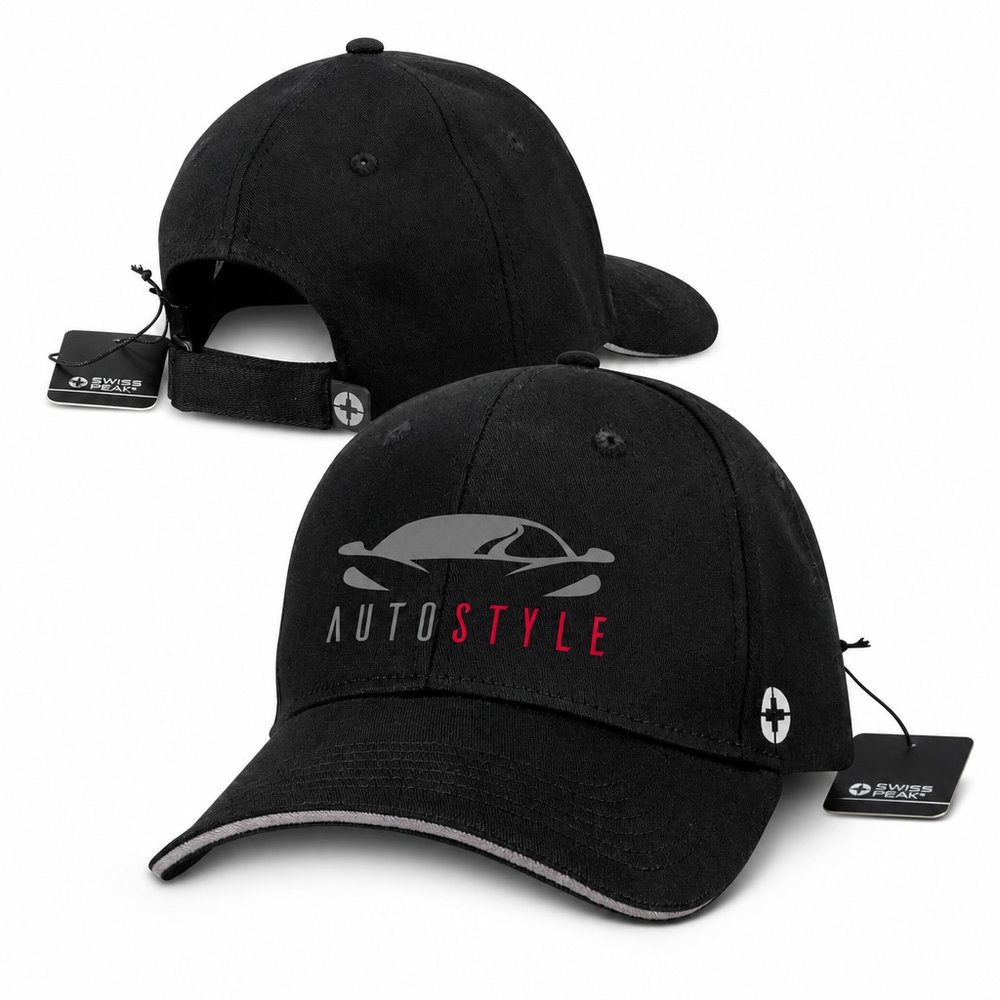 Swiss Peak Cotton-Spandex Six Panel Cap