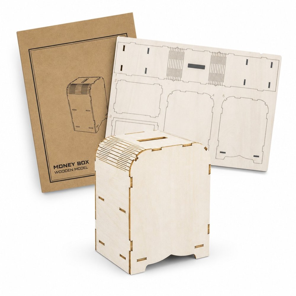 Basswood DIY Money Box Kit