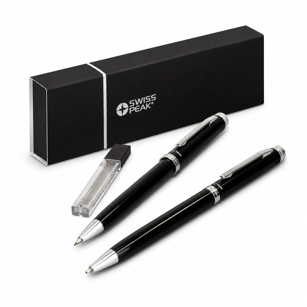 Swiss Peak Luzern Stainless Steel Writing Set