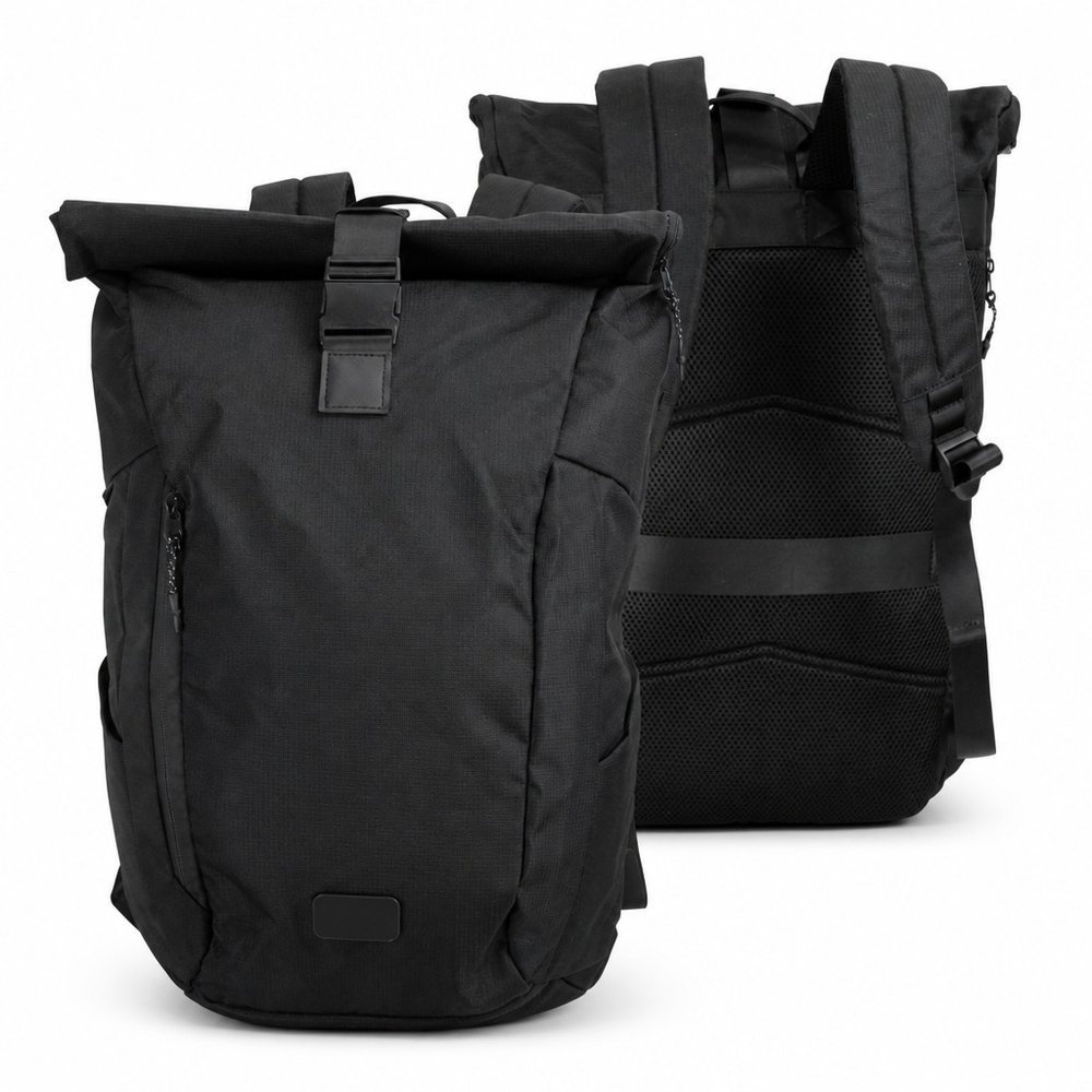 Ocean-Recycled Roll Top Laptop Backpack