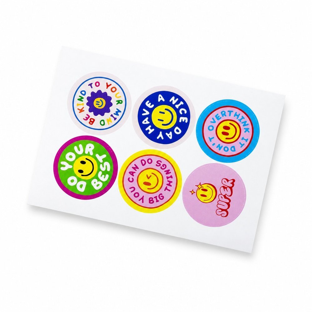 Gloss Circle Sticker Sheet Set