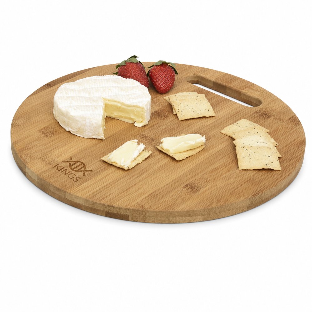 Branded Bamboo Cheese Board — Laser Engraved