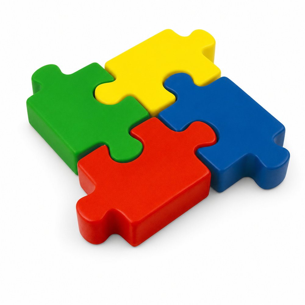 Jigsaw Puzzle Stress Balls — Custom Printed Set