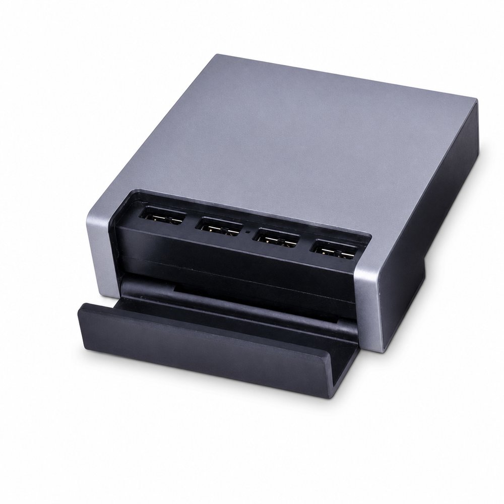 Foldable Quad-Port USB Charger Stand