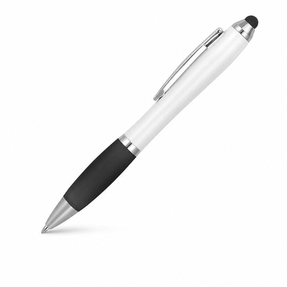 Ergo-Grip White Stylus Ballpoint Pen