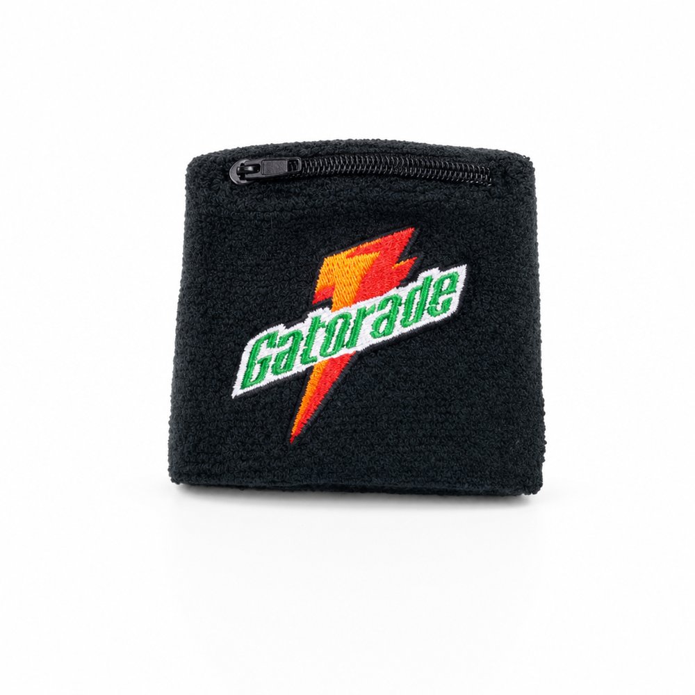 Custom Wrist Wallet Sweatbands with Zip Pocket