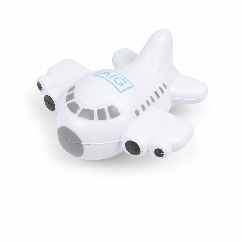 Branded Plane Stress Balls — Jumbo Aeroplane Shape