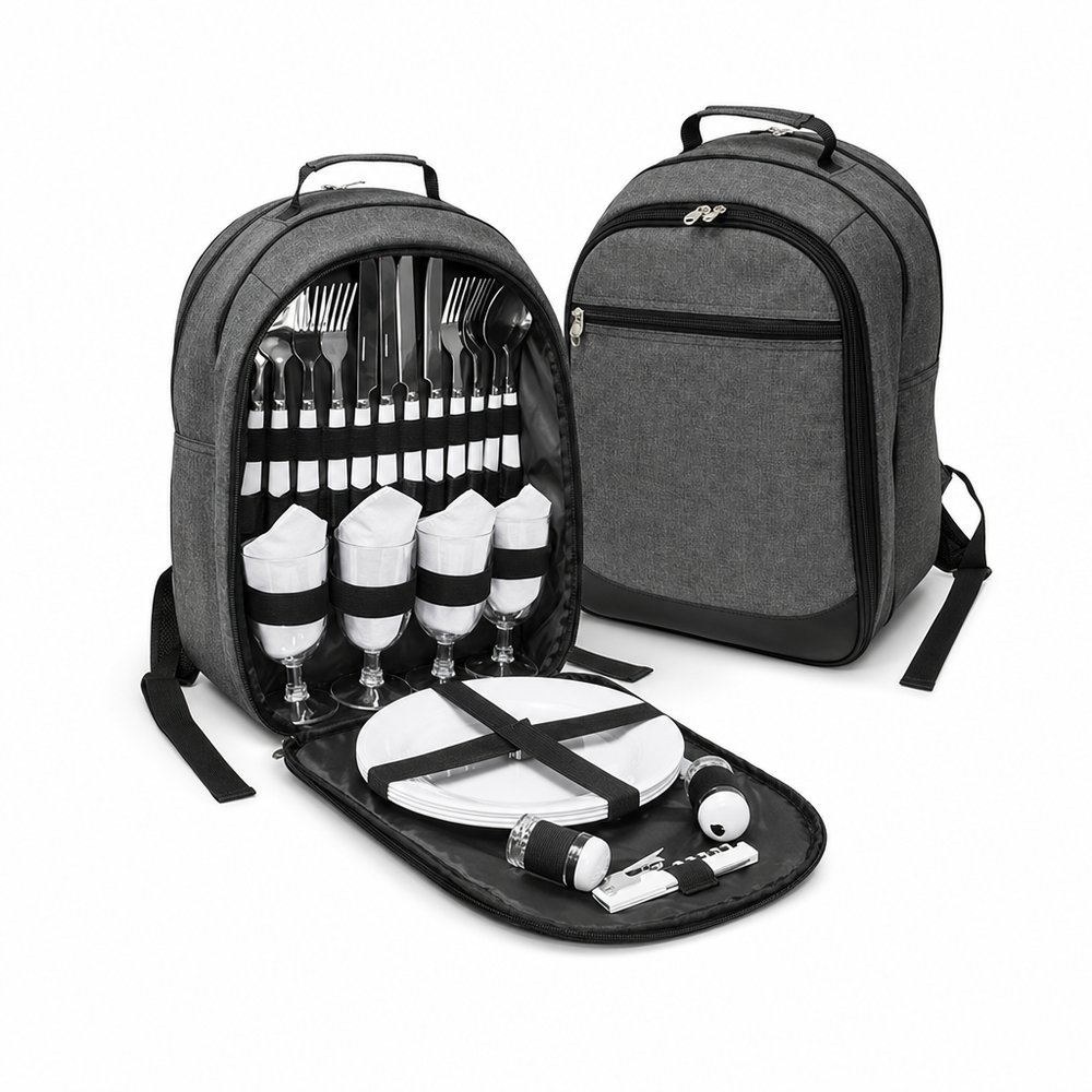 Branded Picnic Backpack for Four with Cooler