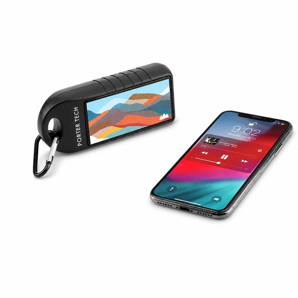 Rugged 3W Outdoor Bluetooth Speaker with Carabiner