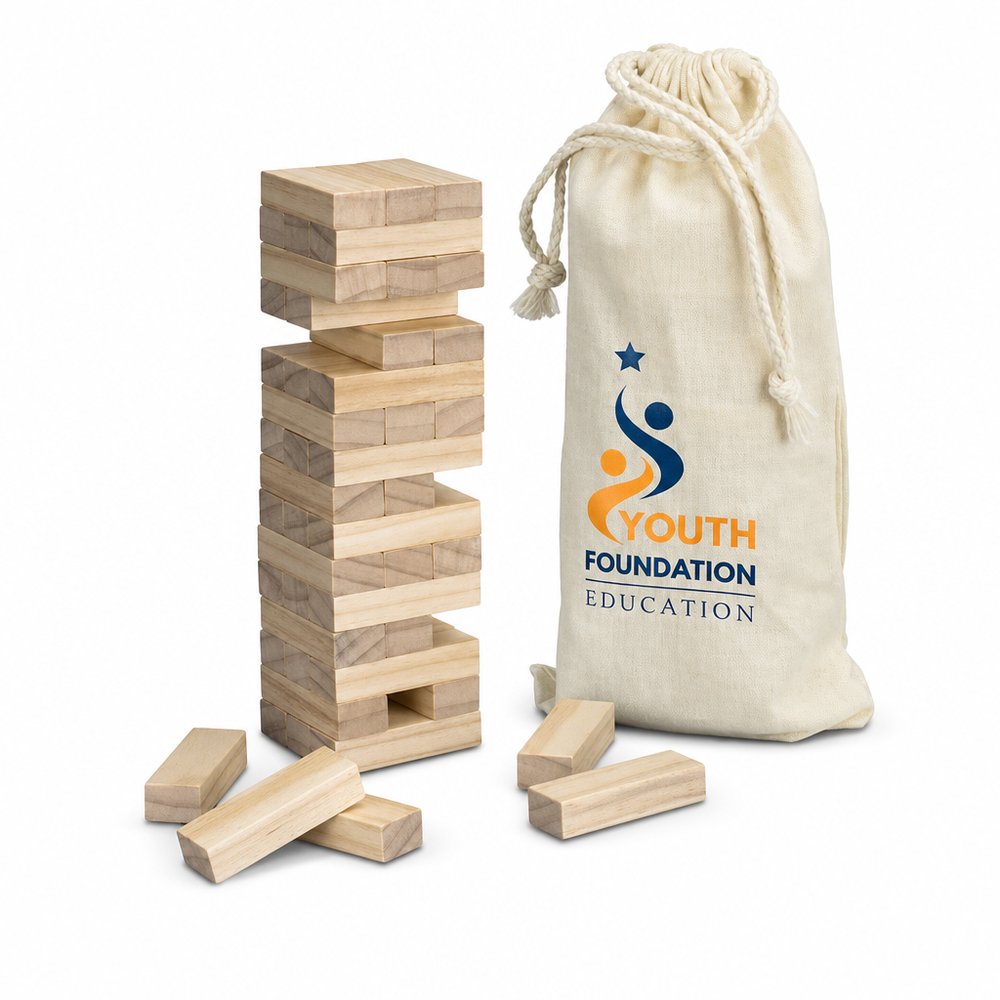 Mini Tumbling Tower — Branded Wooden Block Game