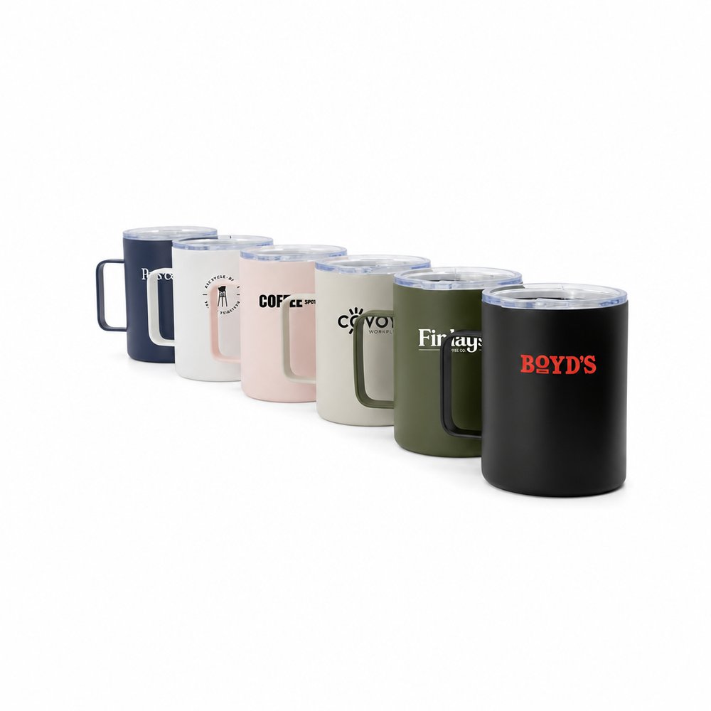 Branded Stainless Steel Travel Mug 400ml