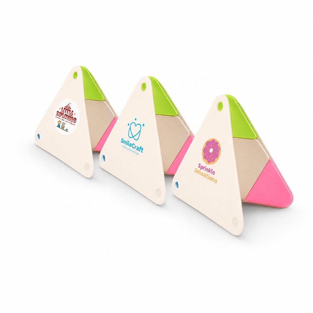 Recycled Triangular Sticky Notes — Branded Eco Notebook