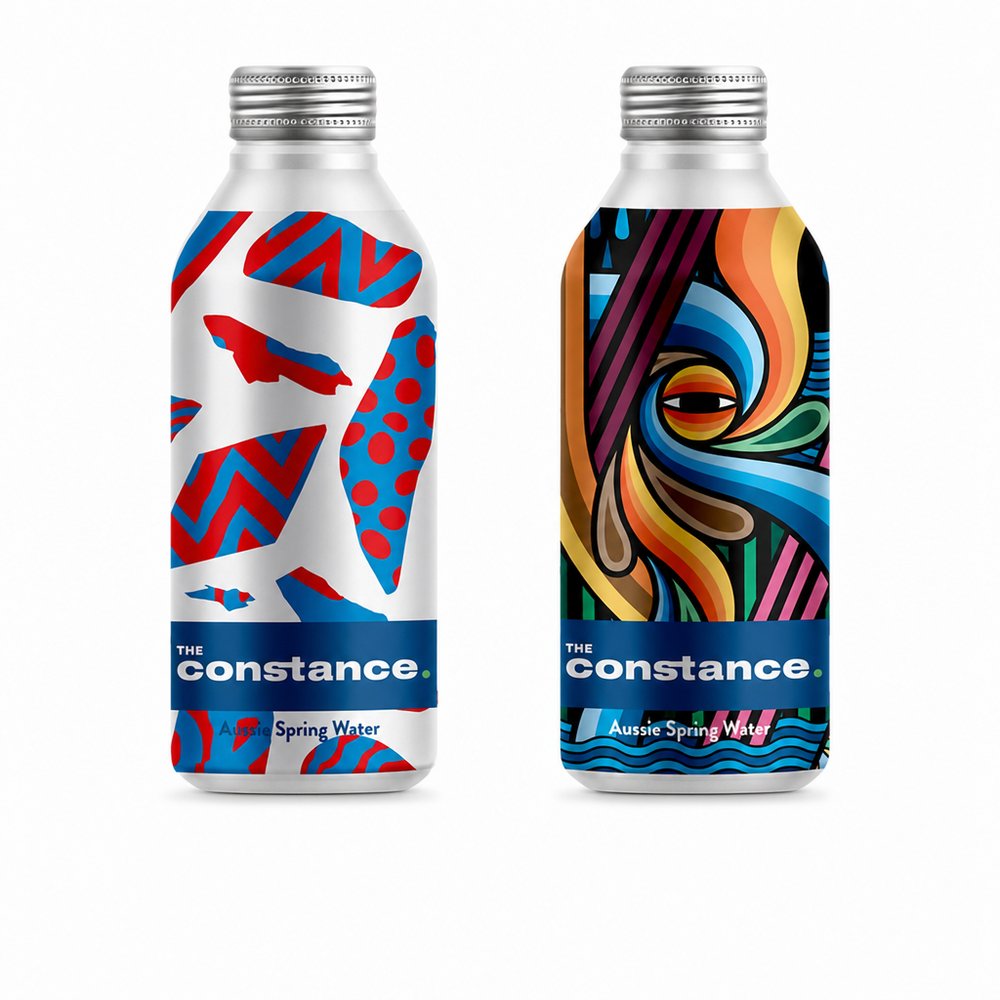 Branded Aluminium Water Bottles 450ml — Filled