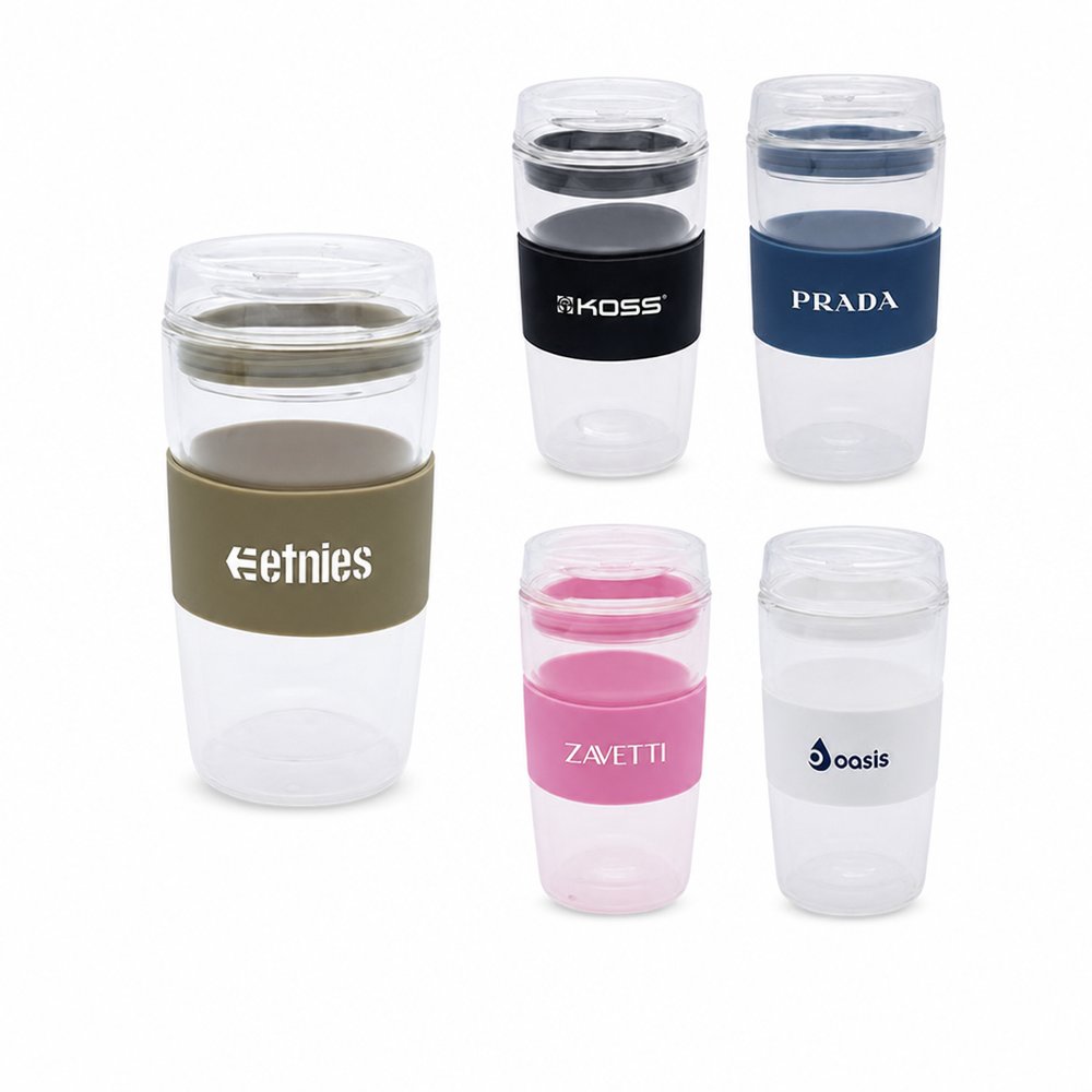 Double-Wall Glass Coffee Cups (354ml)