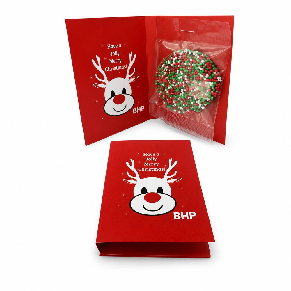 Christmas Card with Chocolate Freckles (20g)