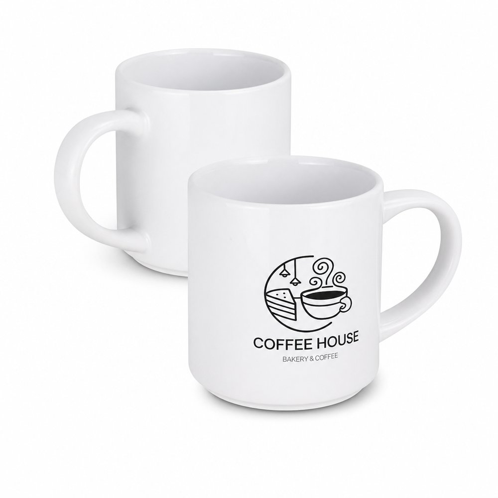 Stackable Coffee Mugs (375ml)