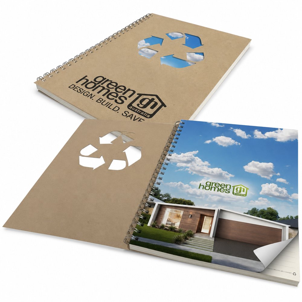 EcoA5 Wiro Notebook — 50 Leaf Recycled