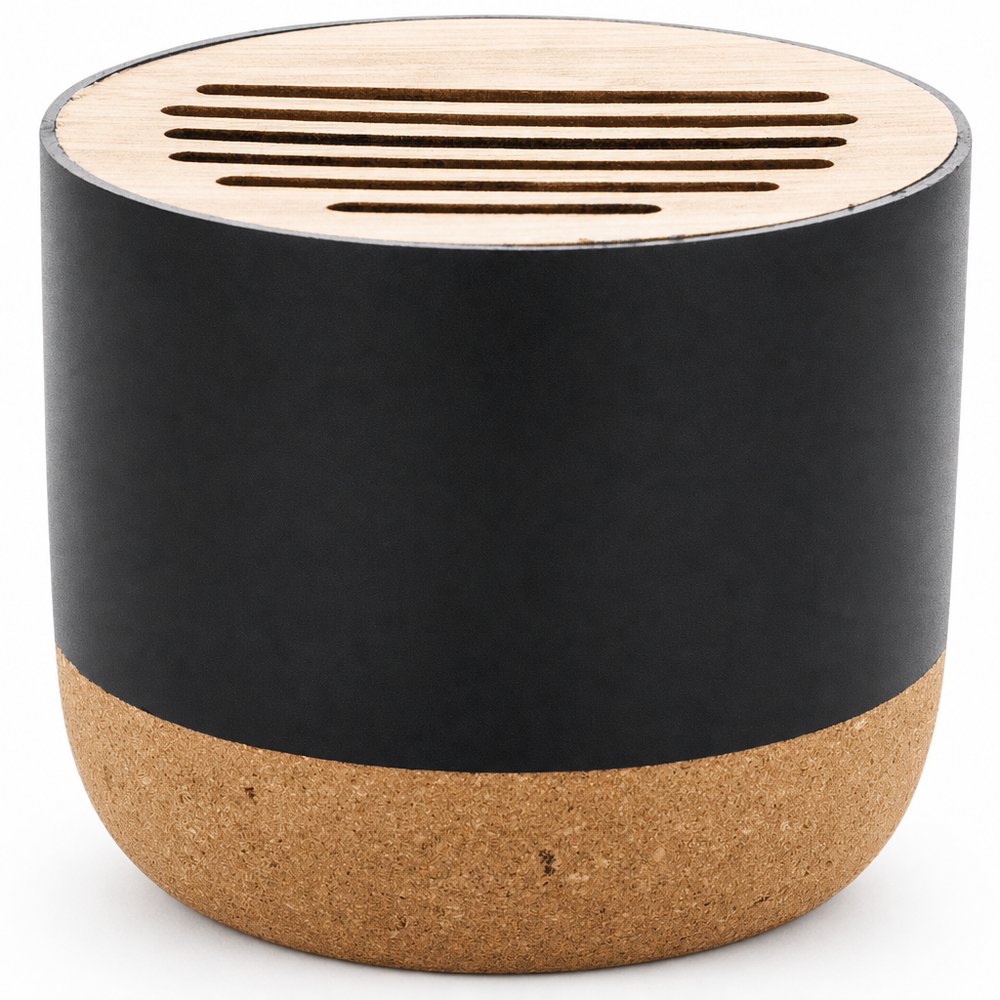 Explorer Wireless Speaker in Bamboo & Cork