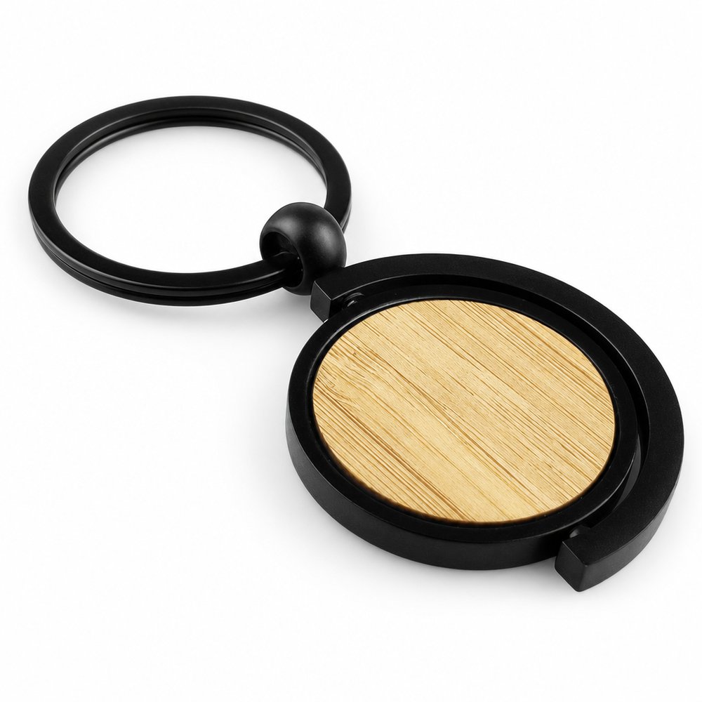 Thorndon Triple-Spinner Bamboo Keyring
