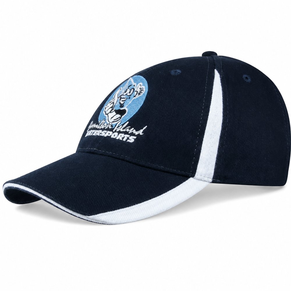 Brushed Heavy Cotton Cap with Peak Inserts