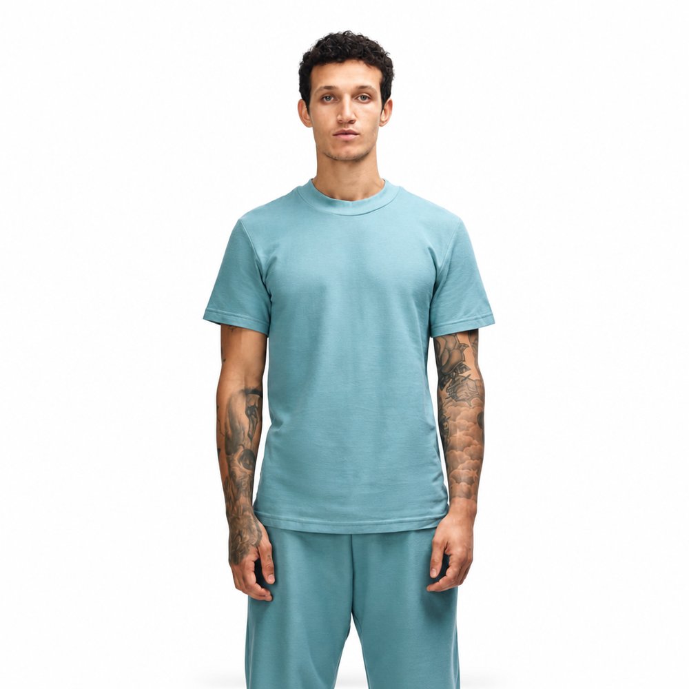 American Apparel Unisex Pique Mockneck T-shirt