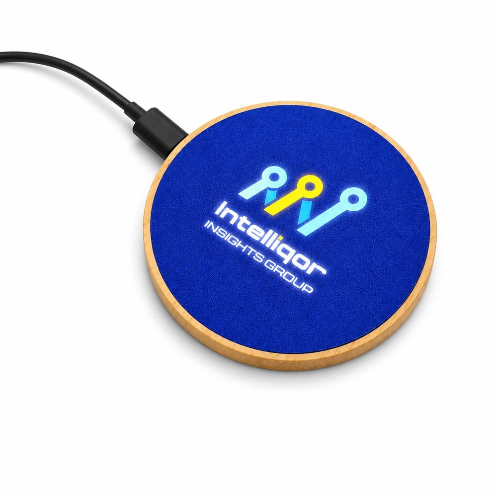 Crescent Illuminating Bamboo Wireless Charger