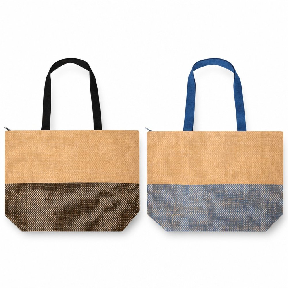 Paper Straw Zipped Tote 21L
