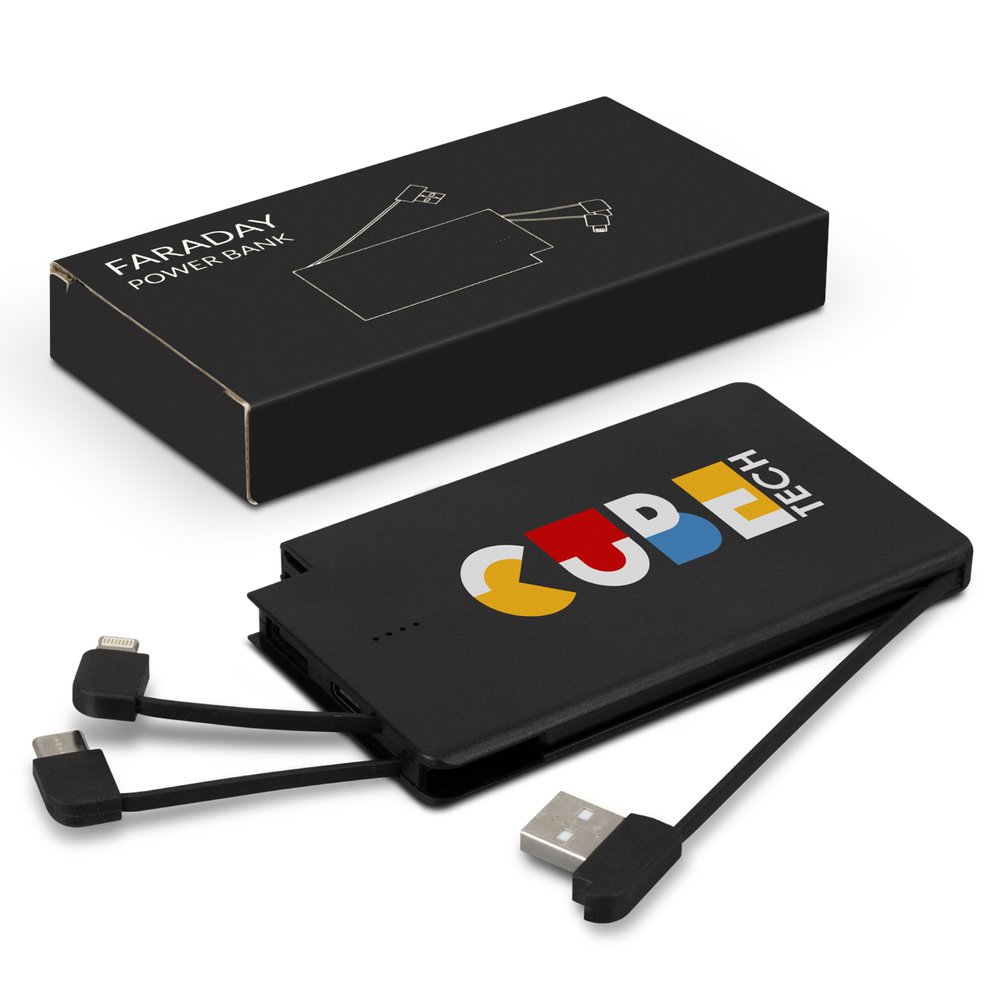 Faraday Built-in Cable Power Bank
