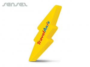 Promotional Lightning Bolt Stress Ball