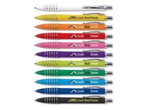 Promotional Olympia Plastic Pens (Blue Ink)