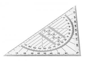 Promotional Plastic 45&deg; Triangle Rulers