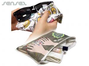 Promotional Microfiber Towel 2 In 1 Cosmetic Pouches