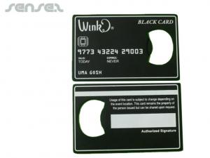 Promotional Black Platinum Creditcard Bottleopeners