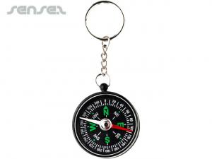 Promotional Direction Key Rings With Compass