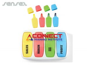Promotional Wax Highlight Markers (4 Pcs)