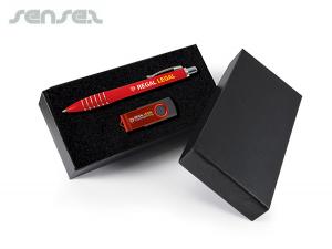 Promotional Max Corporate USB + Pen Gift Sets