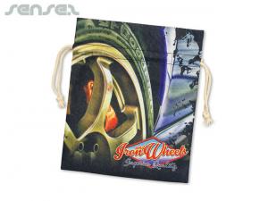 Promotional Cotton Drawstring Gift Bags (Large)