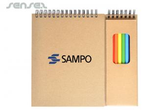 Promotional Spiral Art Pads With Pencils