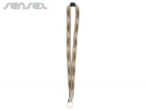 Promotional Gold And Silver Glitter Lanyards