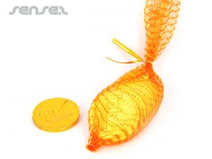 Promotional 10 Choc Coins In Mesh