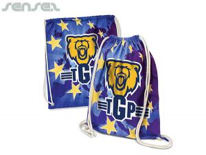 Promotional Bam Cotton Drawstring Backpacks (140gsm)